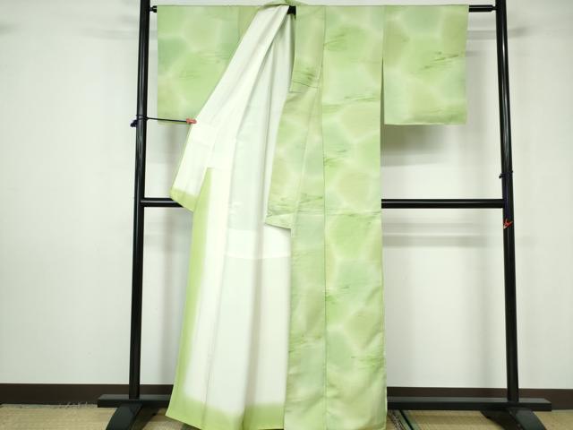 平和屋着物■上質な小紋 霞文 正絹 逸品 DABC9446qa