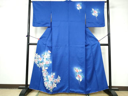 平和屋着物■訪問着 草花文 暈し染め 正絹 逸品 DABC9449qa