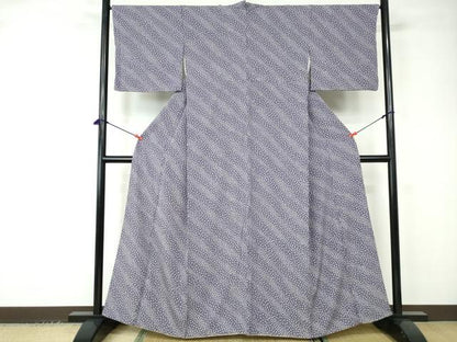 平和屋着物■上質な小紋 舞桜文 正絹 逸品 DABC9455qa