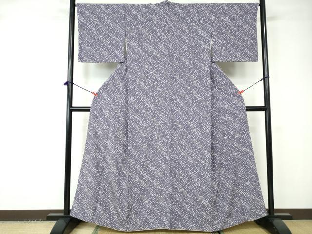 平和屋着物■上質な小紋 舞桜文 正絹 逸品 DABC9455qa