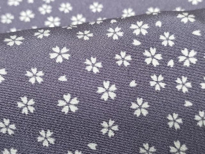 平和屋着物■上質な小紋 舞桜文 正絹 逸品 DABC9455qa