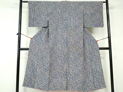 平和屋着物■上質な小紋 独楽尽くし 正絹 逸品 DABC9463qa