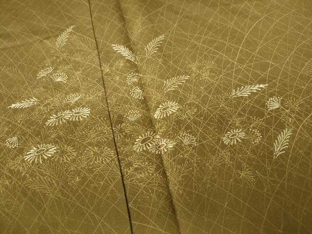 平和屋着物■豪華色留袖 刺繍 草花文 正絹 逸品 DABC9467qa