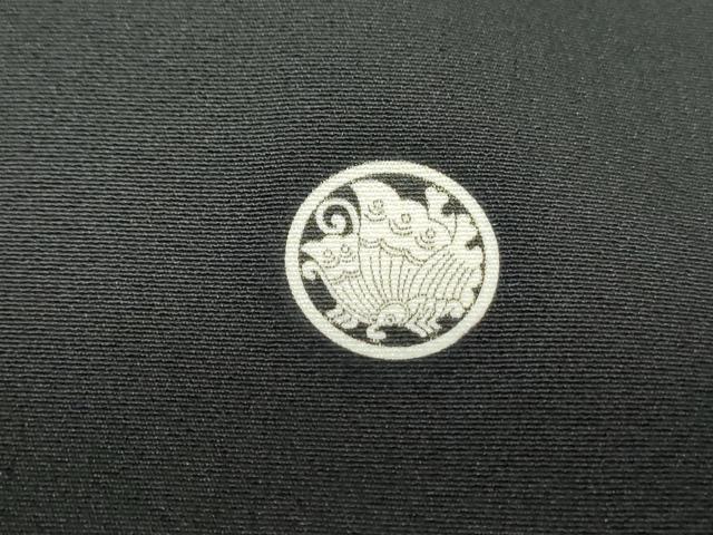 平和屋着物■豪華黒留袖　作家物　駒刺繍　鴛鴦花文　金彩　正絹　逸品　DABC9509qa