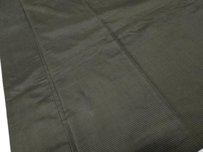 平和屋着物■男性　紬　格子文　正絹　逸品　DABC9517qa