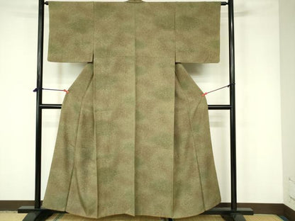 平和屋着物■上質な小紋　霞文　正絹　逸品　DABC9527qp