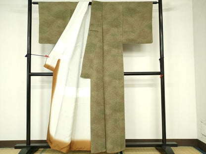 平和屋着物■上質な小紋　霞文　正絹　逸品　DABC9527qp