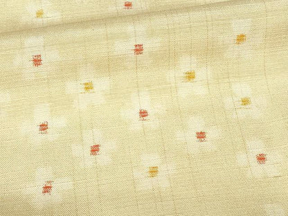 平和屋着物■上質な紬　舞花文　正絹　逸品　DABC9536qp