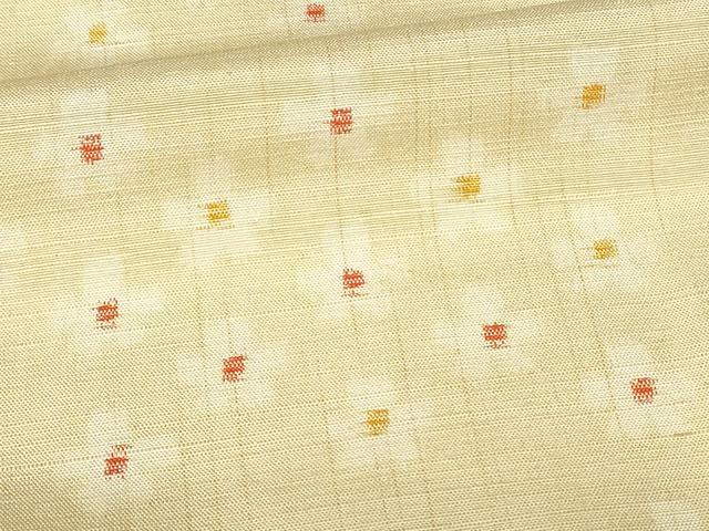 平和屋着物■上質な紬　舞花文　正絹　逸品　DABC9536qp