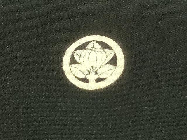 平和屋着物■豪華黒留袖　刺繍　尾長鳥文　金彩　正絹　逸品　DABC9540qp