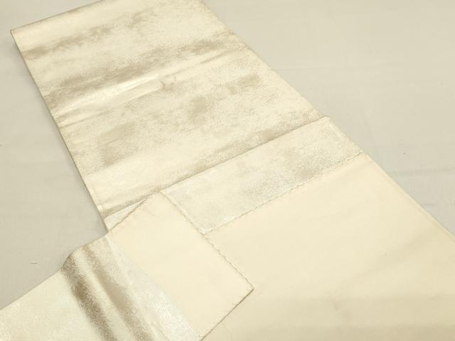 平和屋着物◎つけ帯　手描き　川辺文　銀彩　正絹　逸品　DABC9589qp