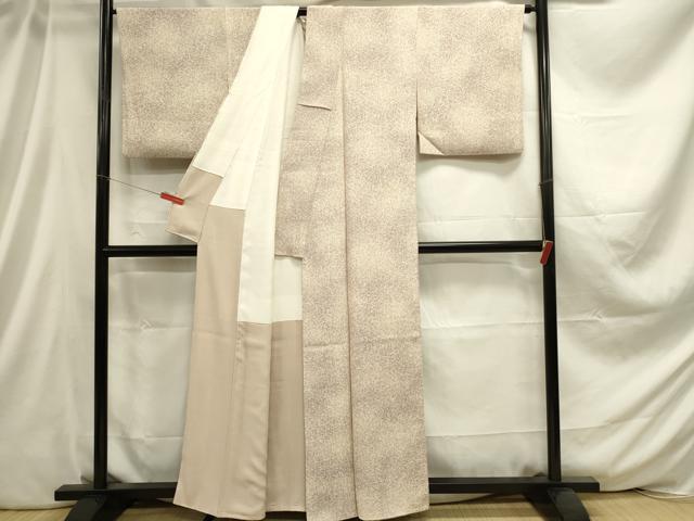 平和屋着物■上質な小紋　霞文　正絹　逸品　DABC9630qp