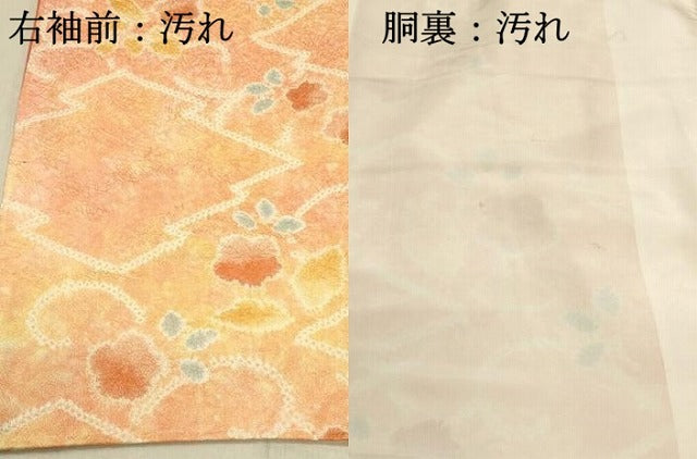 平和屋着物■上質な小紋 絞り 松皮菱花文 正絹 逸品 DABC9650qp