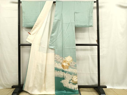 平和屋着物■豪華色留袖　松竹梅　金彩　正絹　逸品　DABC9701qp