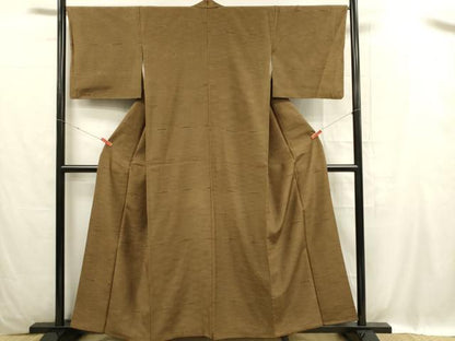 平和屋着物■上質な紬 横段文 正絹 逸品 DABC9706qp