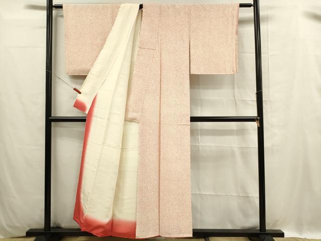 平和屋着物■上質な小紋 大小霰 正絹 逸品 DABC9710qp