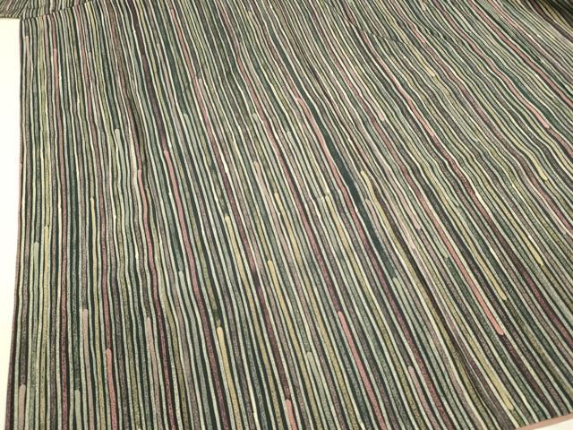 平和屋着物■上質な小紋 変わり間道 正絹 逸品 DABC9711qp
