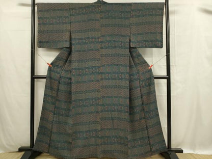 平和屋着物■上質な小紋 吉祥文 正絹 逸品 DABC9712qp
