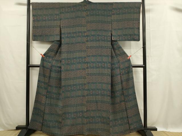 平和屋着物■上質な小紋 吉祥文 正絹 逸品 DABC9712qp