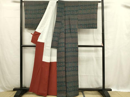 平和屋着物■上質な小紋 吉祥文 正絹 逸品 DABC9712qp