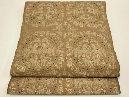 平和屋着物◎六通柄　京袋帯　狩猟文　正絹　逸品　DABC9818qp
