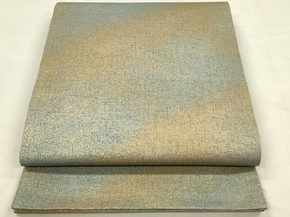 平和屋着物◎全通柄袋帯 霞文 金彩 引箔 正絹 逸品 DABC9848qp
