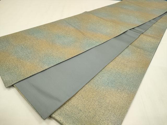 平和屋着物◎全通柄袋帯 霞文 金彩 引箔 正絹 逸品 DABC9848qp