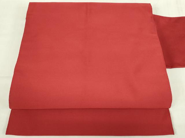 平和屋着物◎爪掻き本綴れ　八寸名古屋帯　色無地　紅海老茶色　正絹　逸品　DABC9929qp