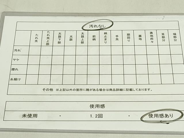 平和屋着物◎九寸名古屋帯　絞り　花菱文　正絹　逸品　DABC9930qp