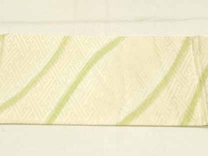 平和屋着物◎全通柄九寸名古屋帯　流線文　正絹　逸品　DABC9954qp