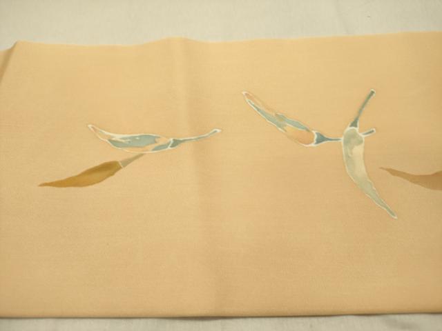 平和屋着物●塩瀬　九寸名古屋帯　作家物　成り物　かぶ　正絹　逸品　DABD0012op