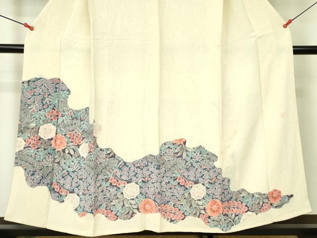 平和屋着物■訪問着 作家物 辻が花 鬼しぼ縮緬 正絹 逸品 DABD0078op