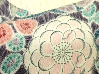 平和屋着物■訪問着 作家物 辻が花 鬼しぼ縮緬 正絹 逸品 DABD0078op