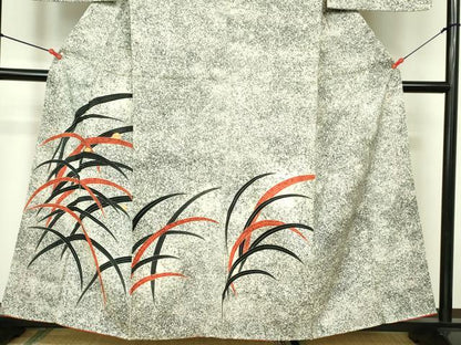 平和屋着物■訪問着 駒刺繍 露芝文 正絹 逸品 DABD0081op