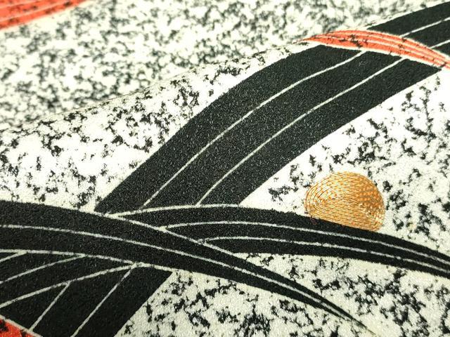 平和屋着物■訪問着 駒刺繍 露芝文 正絹 逸品 DABD0081op
