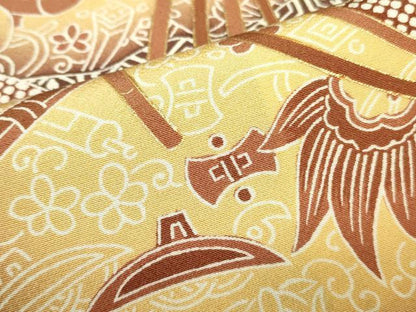 平和屋着物■豪華黒留袖　駒刺繍　宝尽くし檜扇花文　金彩　正絹　逸品　DABD0091op