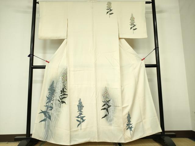 平和屋着物■訪問着 草花 暈し染め 銀彩 正絹 逸品 DABD0108op