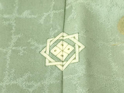 平和屋着物■訪問着 刺繍 花鳥文 松 暈し染め 金彩 正絹 逸品 DABD0115op