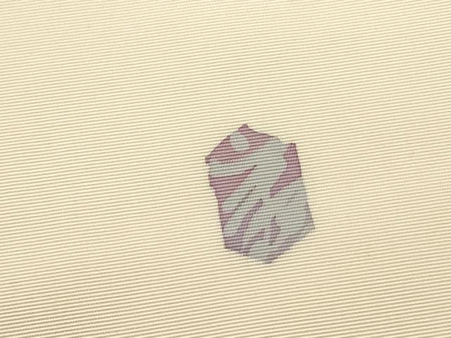 平和屋着物●塩瀬　九寸名古屋帯　作家物　草花　ろうけつ染め　正絹　逸品　DABD0133op