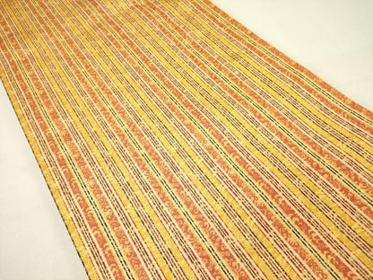 平和屋着物●両面　太鼓柄袋帯　駒刺繍　器物文様　金糸　鬼しぼ縮緬　正絹　逸品　未使用　DABD0135op