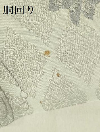 平和屋着物●九寸名古屋帯　草花　正絹　逸品　DABD0138op