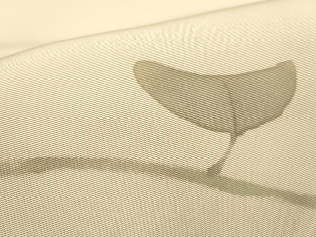 平和屋着物●塩瀬　九寸名古屋帯　椿　金彩　正絹　逸品　DABD0154op