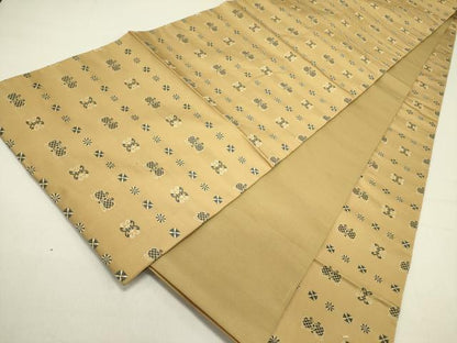 平和屋着物●名物裂一筋　西陣・あらいそ謹製　全通柄袋帯　名物裂　正絹　逸品　DABD0158op