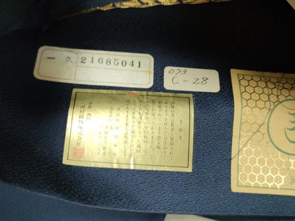 平和屋着物●西陣河村織物謹製・手織り　六通柄袋帯　唐織　手織　正倉院友彩文　金糸　上代68万　正絹　逸品　DABD0205op