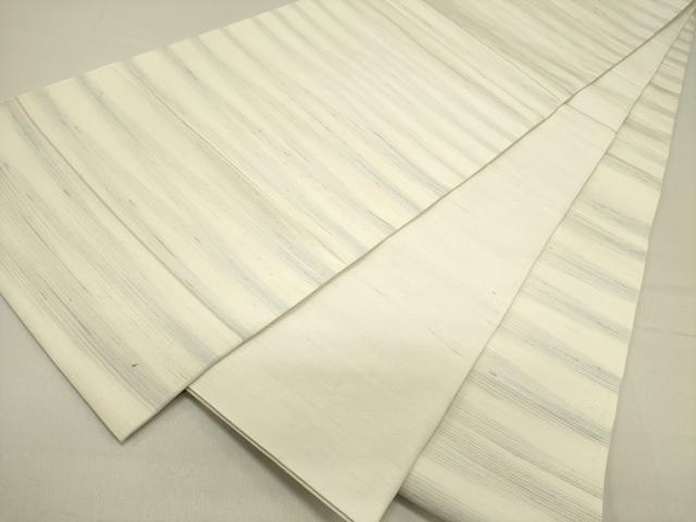 平和屋着物●全通柄袋帯　紬地　霞文　正絹　逸品　DABD0245op