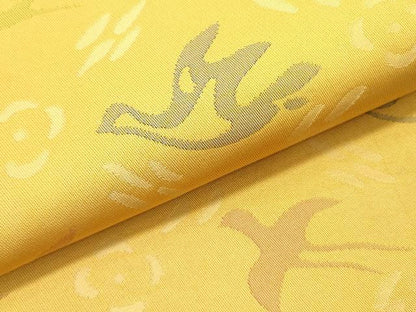 平和屋着物●織物一筋名門　織悦　全通柄　本袋帯　飛鳥文　正絹　逸品　DABD0252op