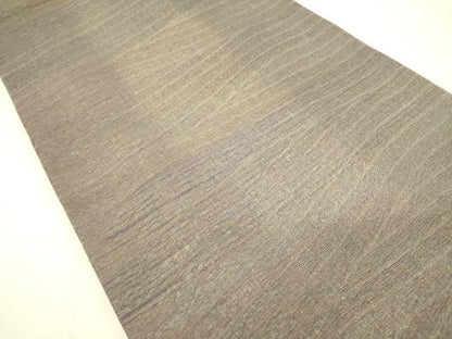平和屋着物▽全通柄袋帯 スリーシーズン 春夏秋 櫛織 霞文 金通し地 正絹 逸品 DABD0260op
