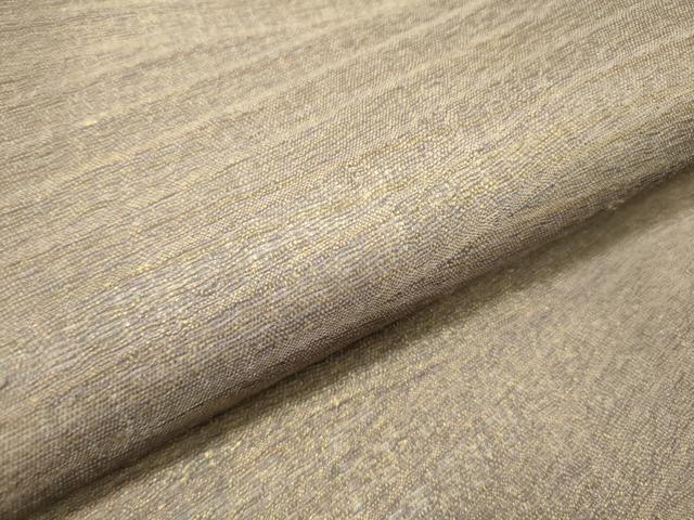 平和屋着物▽全通柄袋帯 スリーシーズン 春夏秋 櫛織 霞文 金通し地 正絹 逸品 DABD0260op