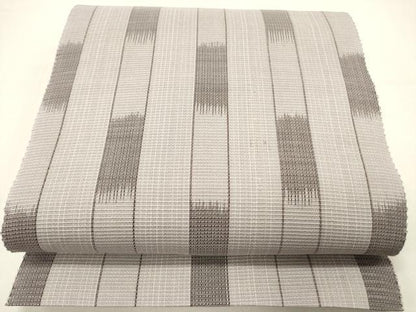 平和屋着物▽八寸名古屋帯 スリーシーズン 春夏秋 変わり縞 正絹 逸品 DABD0282op