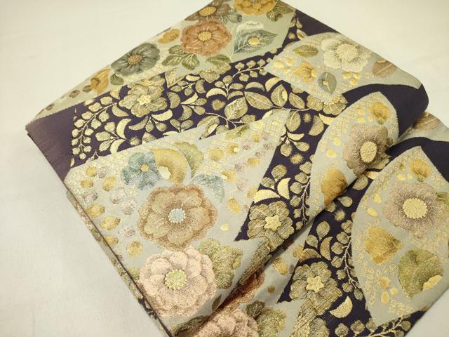 平和屋着物●つけ帯　辻が花　金糸　正絹　逸品　未使用　DABD0295op